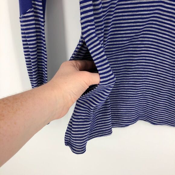 ATHLETA Striped Cowl Neck Hoodie Top - Picture 4 of 10